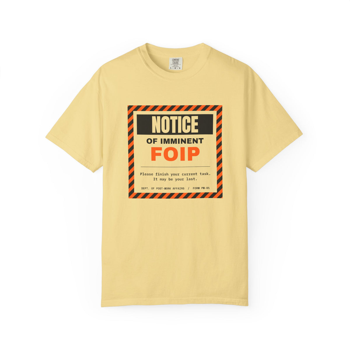 FOIP — Notice of Imminent FOIP Tee