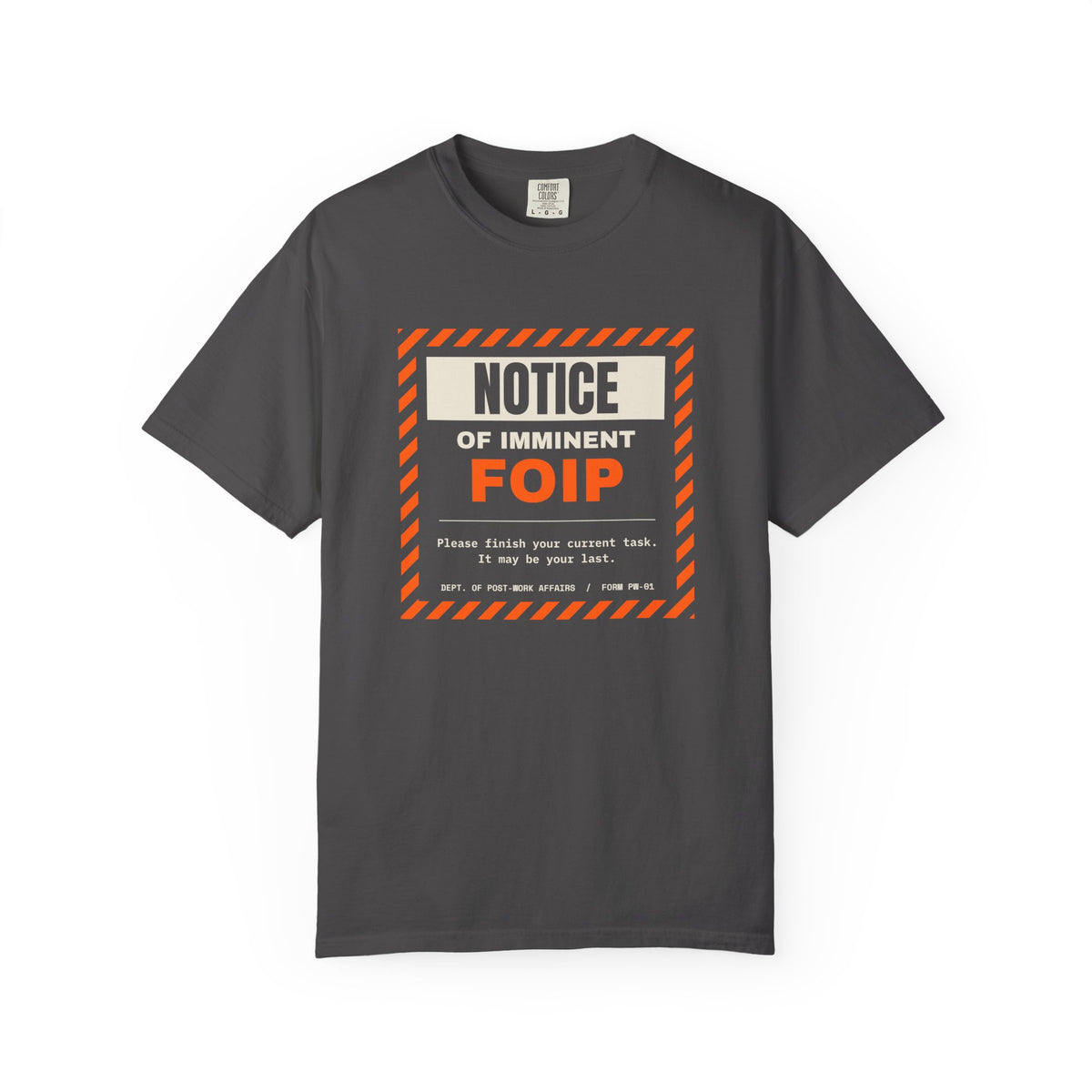 FOIP — Notice of Imminent FOIP Tee